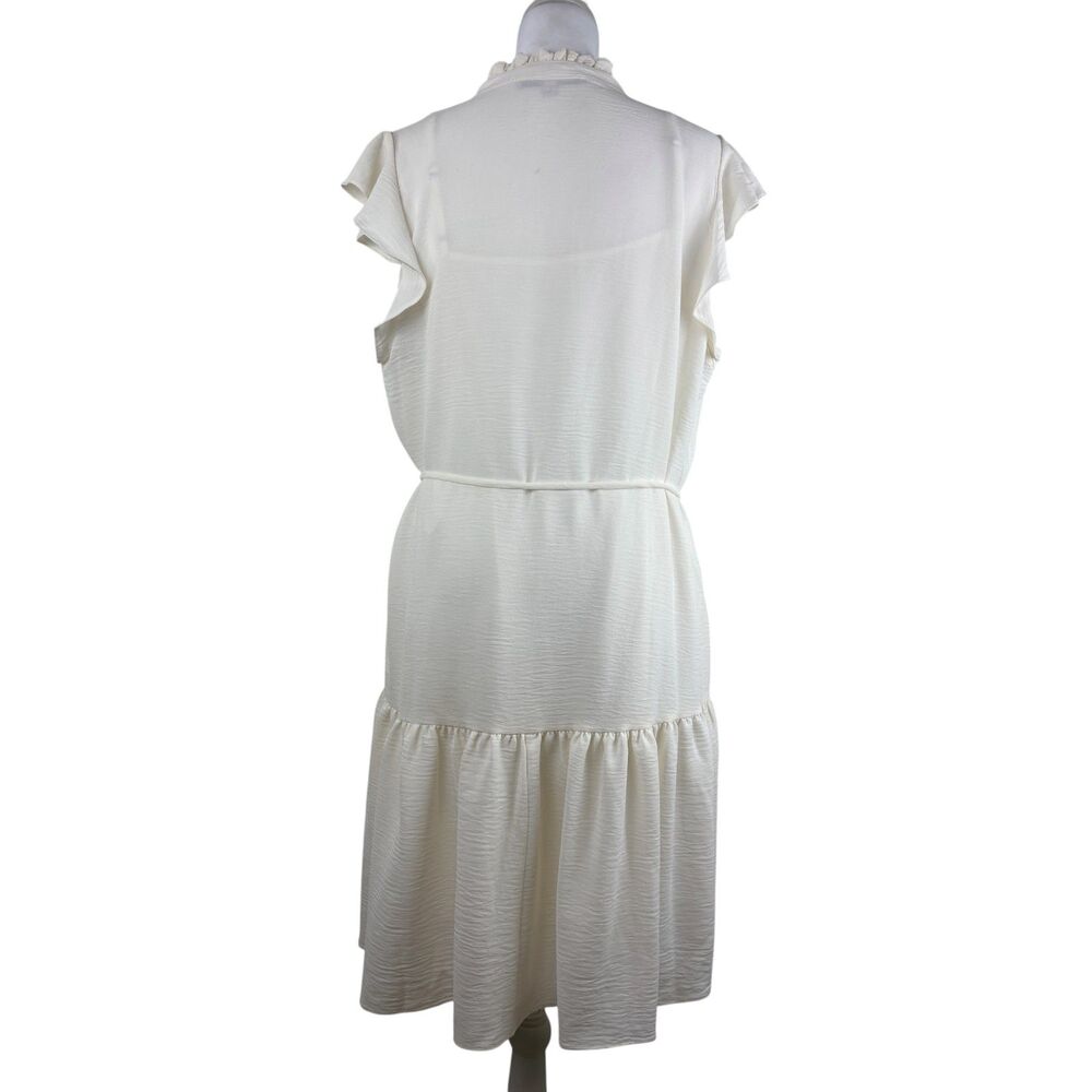 Julia Jordan Ivory White Midi Dress - Size M - New With Tags - Picture 6 of 10